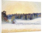 Sunset and Mist at Eragny, 1891 by Camille Pissarro