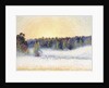Sunset and Mist at Eragny, 1891 by Camille Pissarro