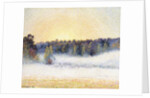 Sunset and Mist at Eragny, 1891 by Camille Pissarro
