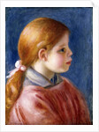 Head of a Young Girl, 1888 by Pierre Auguste Renoir