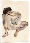 Squatting, 1912 by Egon Schiele