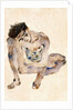 Squatting, 1912 by Egon Schiele