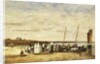 Fisherwomen disembarking from Plougastel, 1870 by Eugene Louis Boudin