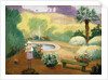 Young Girl near the Fountain by Henri Lebasque