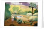 Young Girl near the Fountain by Henri Lebasque