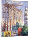 Scaffolding and Posters, c.1912 by Maximilien Luce