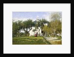 Fervaques, Garden and House of Monsieur Jacquette, 1877 by Eugene Louis Boudin