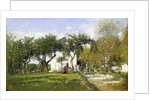 Fervaques, Garden and House of Monsieur Jacquette, 1877 by Eugene Louis Boudin