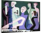 Singer on piano, 1929 by Ernst Ludwig Kirchner