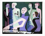 Singer on piano, 1929 by Ernst Ludwig Kirchner