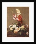 Gladioli and Roses, 1881 by Ignace Henri Jean Fantin-Latour