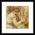 Woman in an Arab Blouse Reading, 1919 by Pierre Auguste Renoir