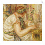 Woman in an Arab Blouse Reading, 1919 by Pierre Auguste Renoir