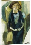 Hermin in Blue, 1916 by Jules Pascin