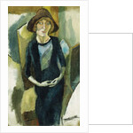 Hermin in Blue, 1916 by Jules Pascin