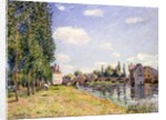 The Moret Bridge in the summer, 1888 by Alfred Sisley