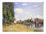 The Moret Bridge in the summer, 1888 by Alfred Sisley