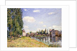 The Moret Bridge in the summer, 1888 by Alfred Sisley