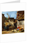 Honfleur, Saint-Catherine market place, 1867-1870 by Eugene Louis Boudin