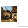 Honfleur, Saint-Catherine market place, 1867-1870 by Eugene Louis Boudin