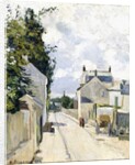 Hermitage Street, Pontoise, 1874 by Camille Pissarro