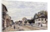 Street scene at Marly, 1876 by Alfred Sisley