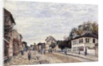 Street scene at Marly, 1876 by Alfred Sisley