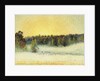 Misty Sunset at Eragny, 1891 by Camille Pissarro