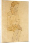 Sitting Boy, 1910 by Egon Schiele