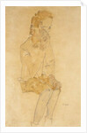 Sitting Boy, 1910 by Egon Schiele