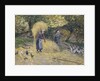 Peasants Heaving Straw, Montfoucault, 1875 by Camille Pissarro