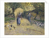 Peasants Heaving Straw, Montfoucault, 1875 by Camille Pissarro