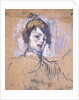 Head of a Woman, 1896 by Henri de Toulouse-Lautrec