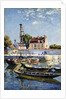 Barges, 1885 by Alfred Sisley