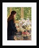 Young Girl with Vases of Flowers by Theo van Rysselberghe