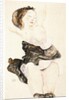 Lying Young Girl, Half Nude, 1912 by Egon Schiele