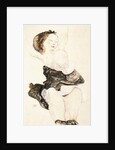 Lying Young Girl, Half Nude, 1912 by Egon Schiele
