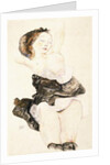 Lying Young Girl, Half Nude, 1912 by Egon Schiele