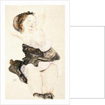Lying Young Girl, Half Nude, 1912 by Egon Schiele