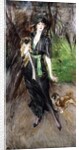 Portrait of a Lady, Lina Bilitis, with two Pekineses, 1913 by Giovanni Boldini