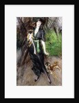 Portrait of a Lady, Lina Bilitis, with two Pekineses, 1913 by Giovanni Boldini