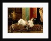 A Reclining Odalisque by Gustave Leonard de Jonghe