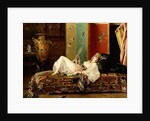 A Reclining Odalisque by Gustave Leonard de Jonghe