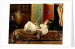 A Reclining Odalisque by Gustave Leonard de Jonghe