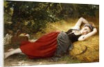 A Young Peasant Girl, Sleeping, 1874 by Leon Bazile Perrault
