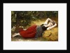 A Young Peasant Girl, Sleeping, 1874 by Leon Bazile Perrault
