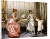 The Dancing Lesson by Vittorio Reggianini