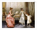 The Dancing Lesson by Vittorio Reggianini