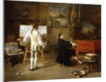Pergolese in the Studio of Joseph Vernet, 1880 by Lucien Alphonse Gros