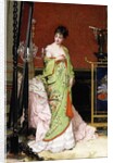 The Green Kimono, 1876 by Frans Verhas